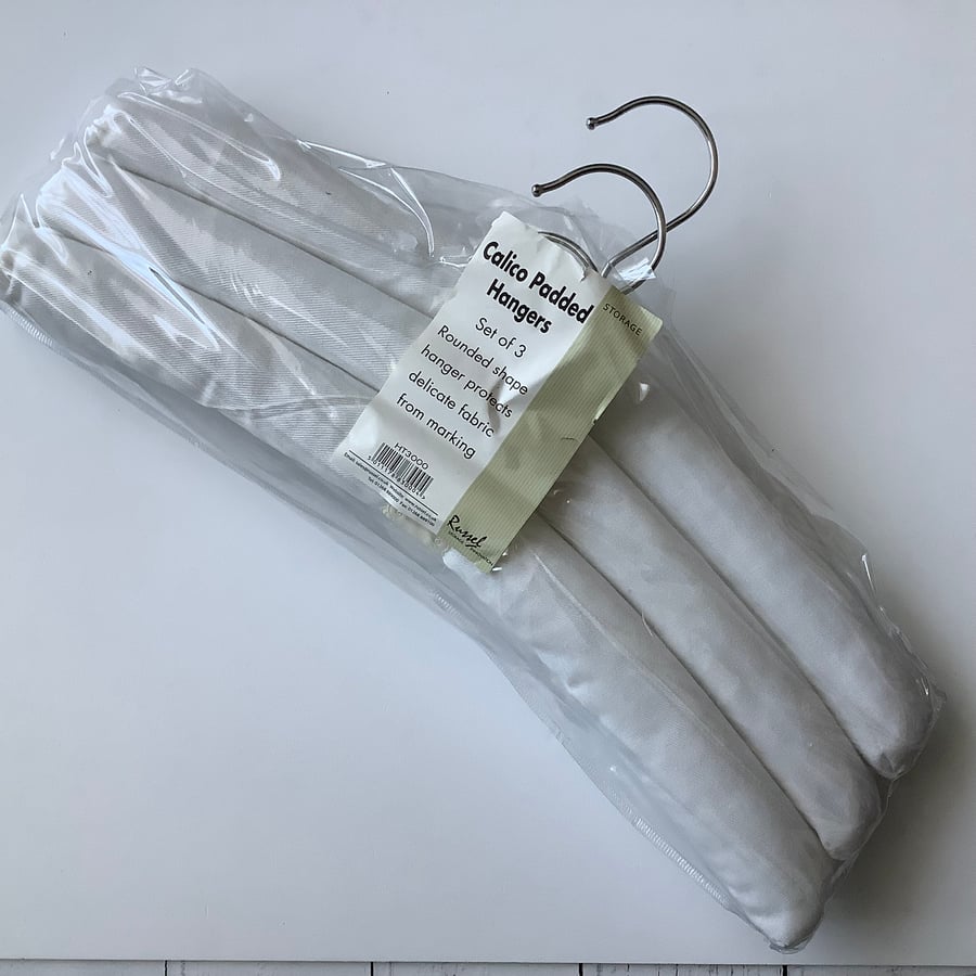 Calico Padded Hangers a Pack of 3 