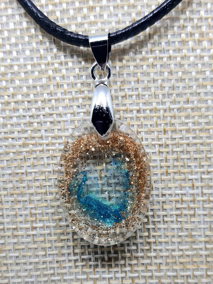 Handmade Resin Pendant Necklace