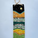 DEEP PEACE OF THE SHINING STARS CERAMIC HANGING PLAQUE