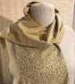 Liberty of London Print Long Scarf.Cotton Tana Lawn and Velvet   - Image 1