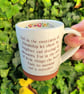 Handmade Friendship Mug, Kahlil Gibran Quote