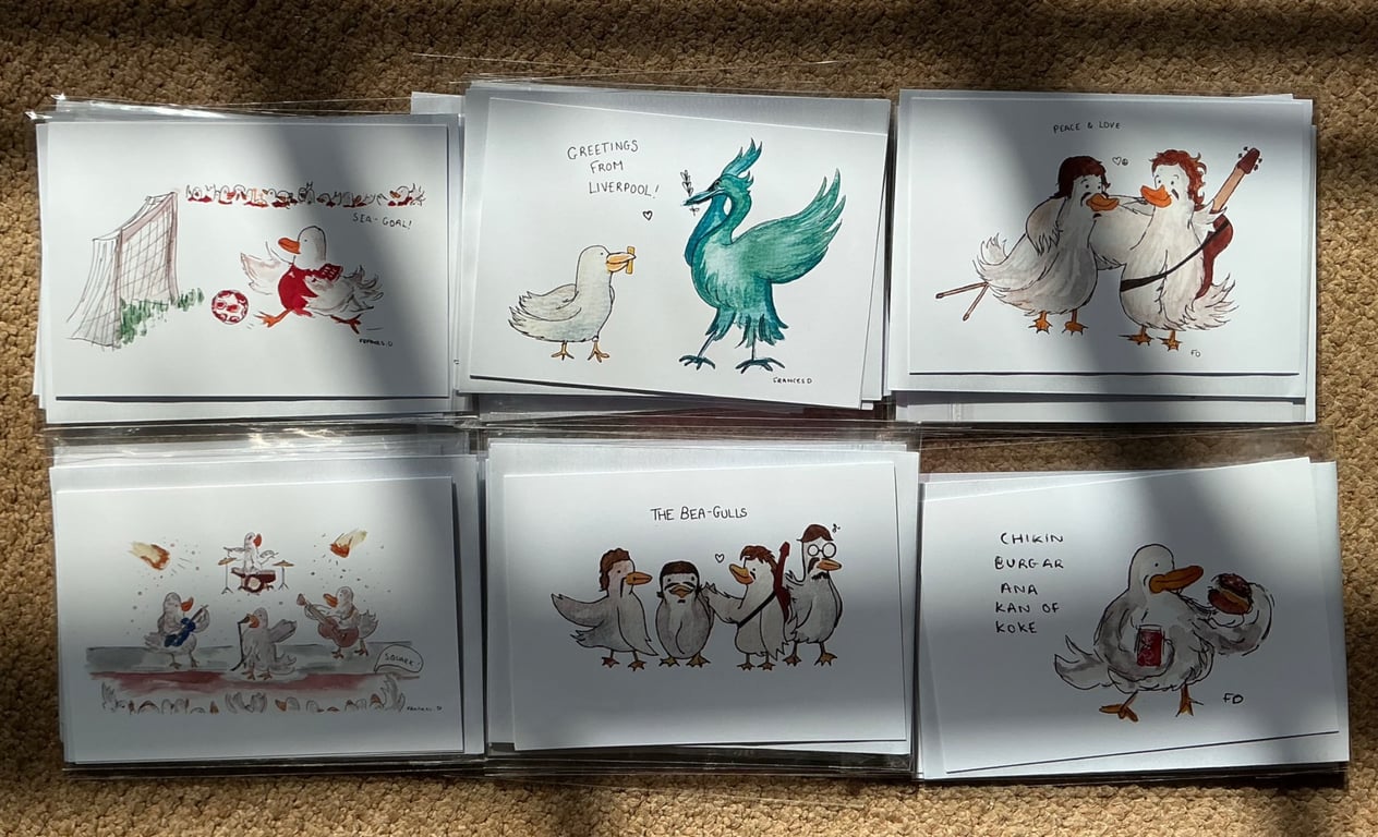 Silly Seagulls greetings cards