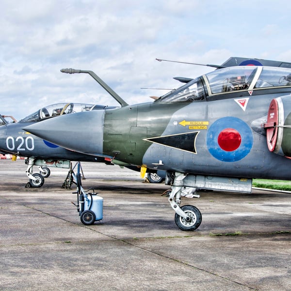 Buccaneer on runway print