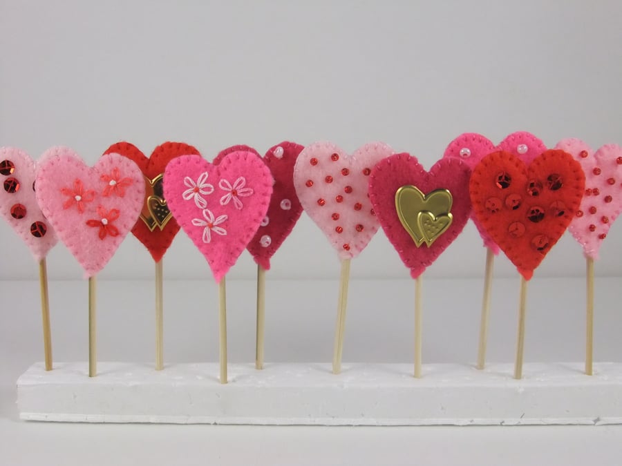 Heart Cake Toppers