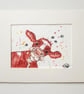 Cute Cow miniature painting. Original painting ACEO - Image 4
