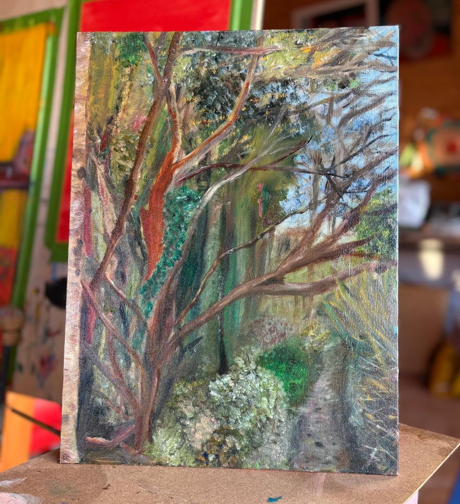 30.5cm x 40.5cm oil painting on canvas board - "Finding Peace"