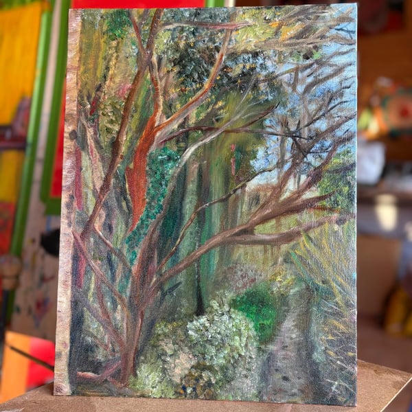 30.5cm x 40.5cm oil painting on canvas board - "Finding Peace"