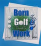 Funny Golf Birthday Card, Large, Decoupage 