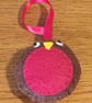 Cute Felt Robin Christmas Tree Decoration, Hanging Decoration or Stocking Filler - Image 4
