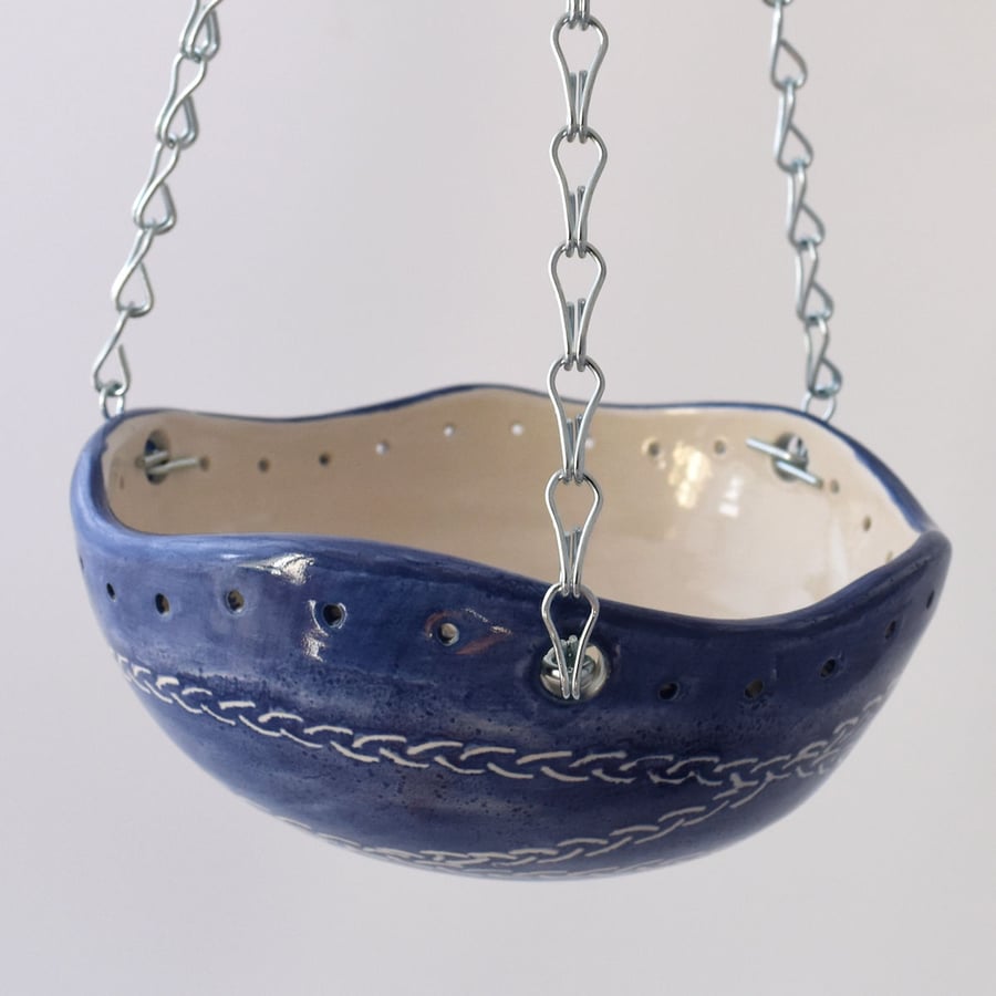 A35 Hand thrown hanging planter
