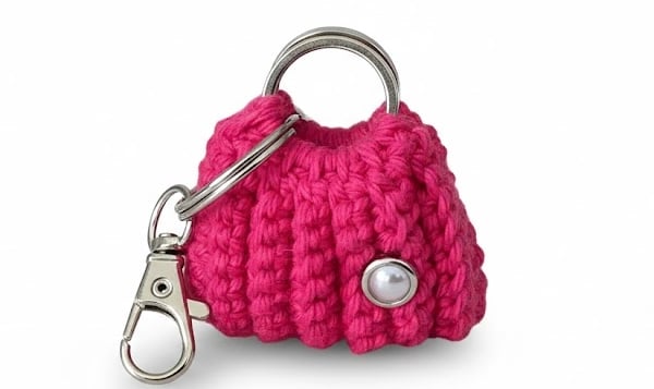  CrochetBagKeychain, Colourful Accessories