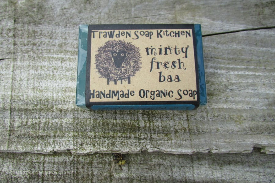 Peppermint Aromatherapy Soap, organic, glycerine, vegan, SLS and Paraben free