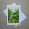 hand painted watercolour landscape greetings card ( ref FA 309 F1 )