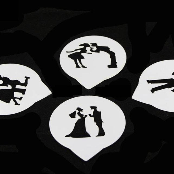Wedding, Proposal, Romance, Carry over Threshold, Lovers Stencils 4 pack