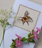Embroidered Bumblebee General Greetings Card - Image 3