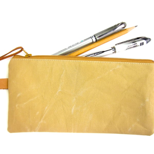 Washed Canvas Pencil Case