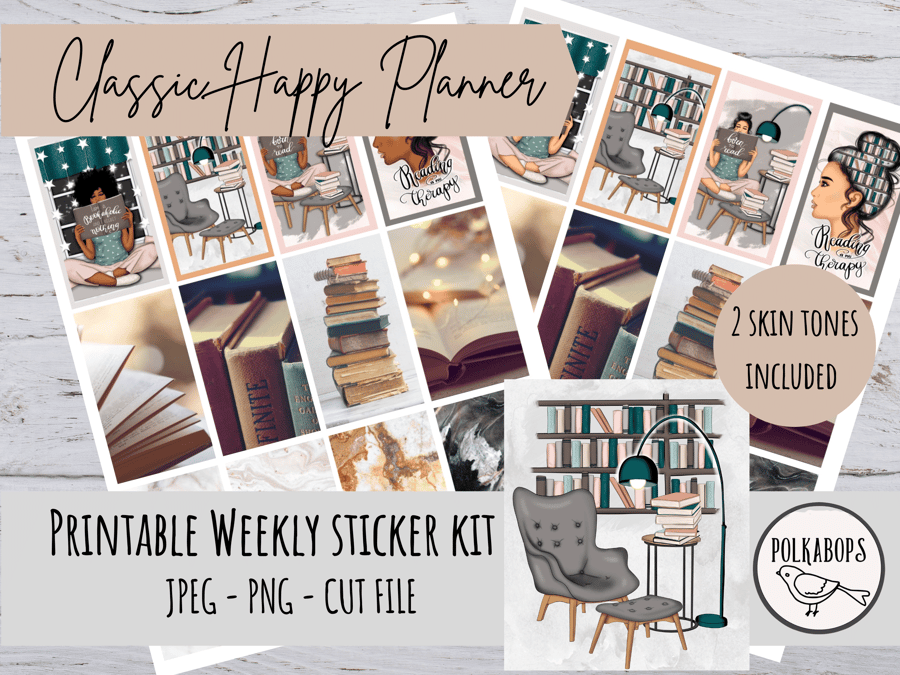 Classic Happy Planner Weekly Kit Vertical Planner Stickers Printable
