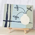Original painting on canvas "Sage  with pot"