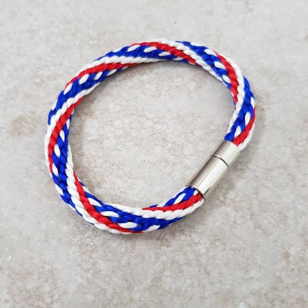 American Flag Bracelet, Red white and blue USA Bracelet