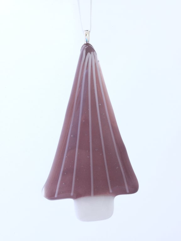 Lilac Glass Christmas Tree Decoration 