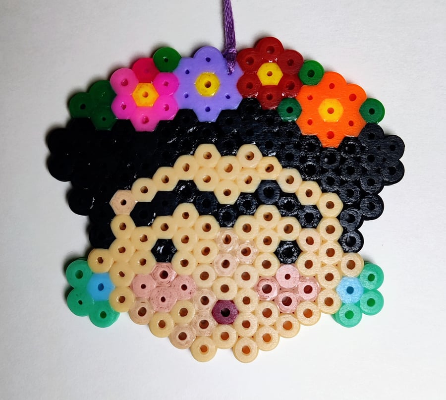 Frida Kahlo with Green Earings