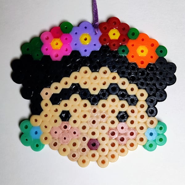 Frida Kahlo with Green Earings