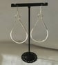 Solid Silver Raindrop Earrings - Image 1