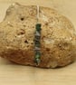 Long elegant Raw Emerald pendant. May birthstone. 20th anniversary gemstone  - Image 2