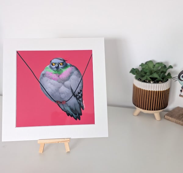 Pigeon Print in Mount -  The Urban Unit