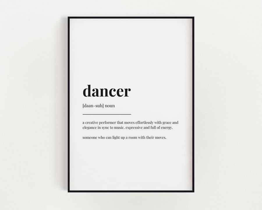 Dancer Definition Print