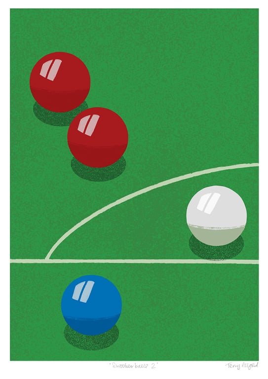 Snooker Balls 2 A3 poster-print