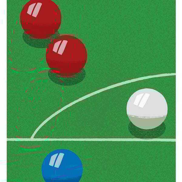 Snooker Balls 2 A3 poster-print