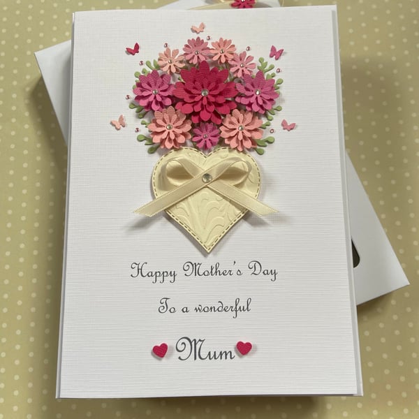 Personalised Handmade Mother’s Day Card Gift Boxed Mum Mom Nan Birthday Keepsake