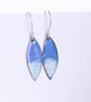 Colourful blue enamel drop earrings - Image 3
