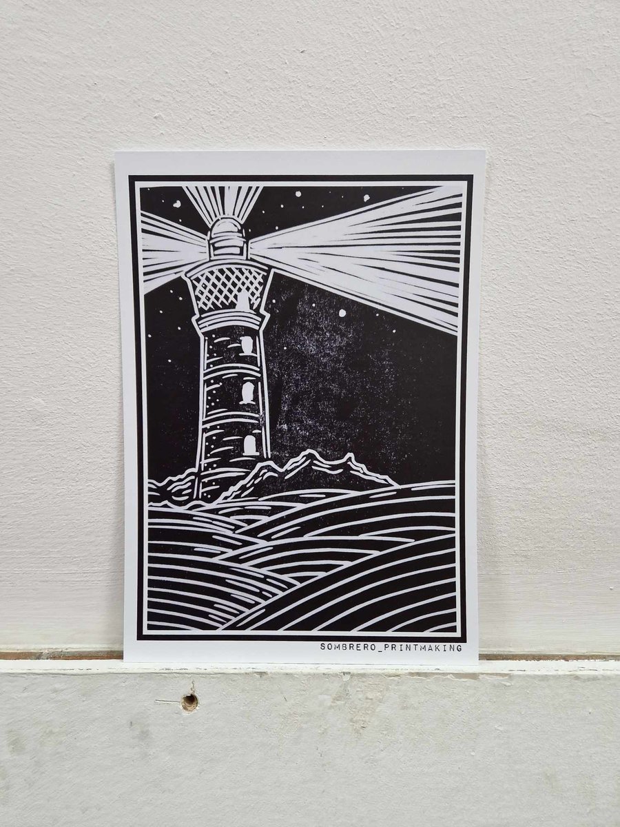 Lighthouse Print A5