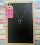 Handmade Sterling Silver 925 Open Wire Heart Pendant - Unique Silver Jewellery - Image 5