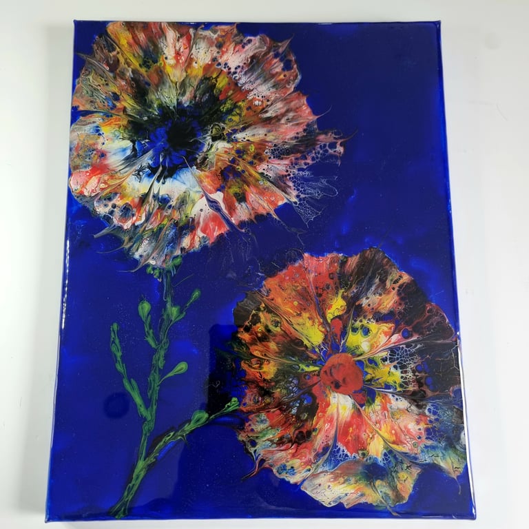 (14) An acrylic offering, Dandelions perhaps?