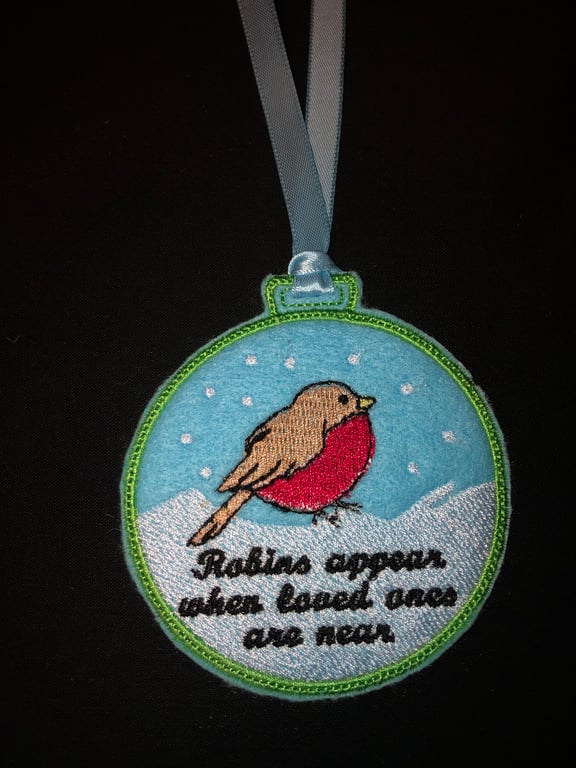 Robins appear when loved ones are near Decoration