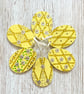 6 Easter egg decoration - hanging jewelled egg, set of 6 - Image 1