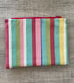 Rainbow Striped Colourful Zipped Pouch  - Image 1