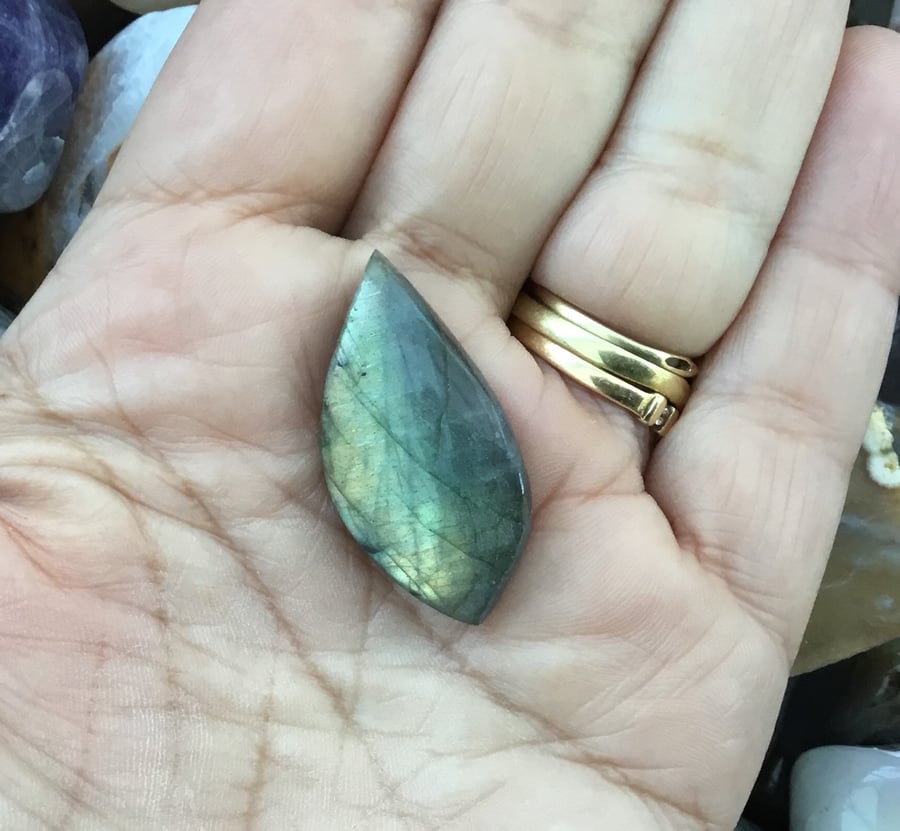 Beautiful Free Form Marquise Labradorite Cabochon for Jewellery Designers.