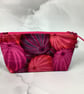 Sea urchin makeup bag, Shells zip bag, 2 size options, Handmade - Image 6