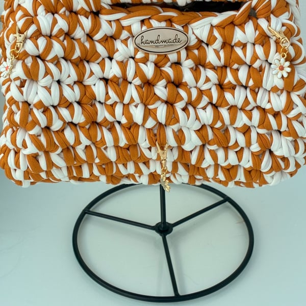 Handmade crochet clutch bag