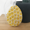 Pottery Easter Egg decoration with yellow stars