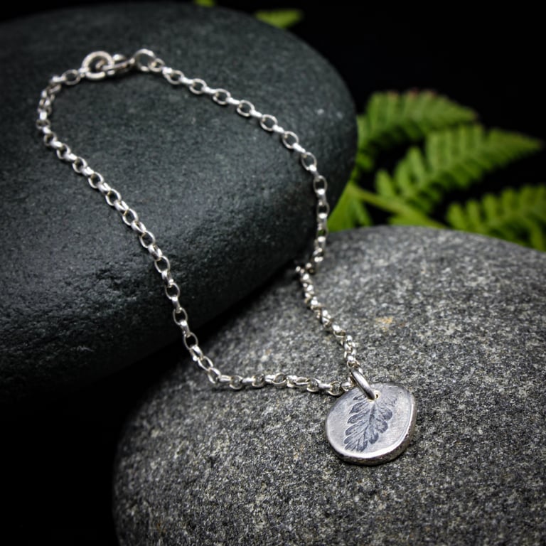 Woodland Trace silver bracelet