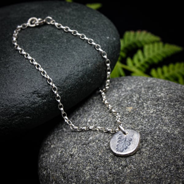 Woodland Trace silver bracelet