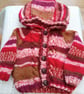 Baby's Hand Knitted Hooded Cabled Jacket, New Baby Gift, Baby Shower Gift - Image 5