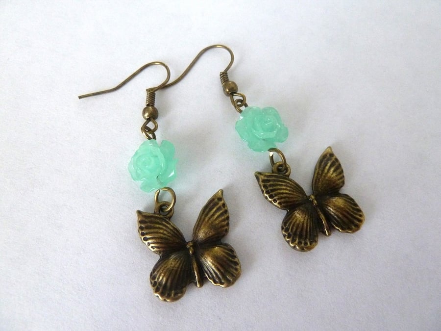 SALE butterfly earrings