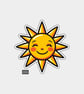 Funny Vinyl Sticker For Adults - Cute Sun