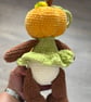 Handmade Crochet Amigurumi Pumpkin girl Soft Toy - Image 5